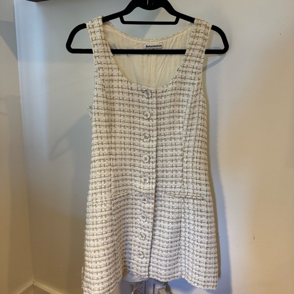 Reformation Tweed Jaine Mini Dress - Picture 3 of 4